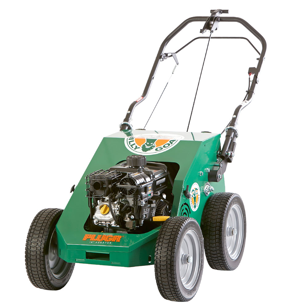 Billy Goat PL1803V & PL1801H 18” PLUGR® Reciprocating Aerator Billy Goat PL1803V & PL1801H 18” PLUGR® Reciprocating Aerator