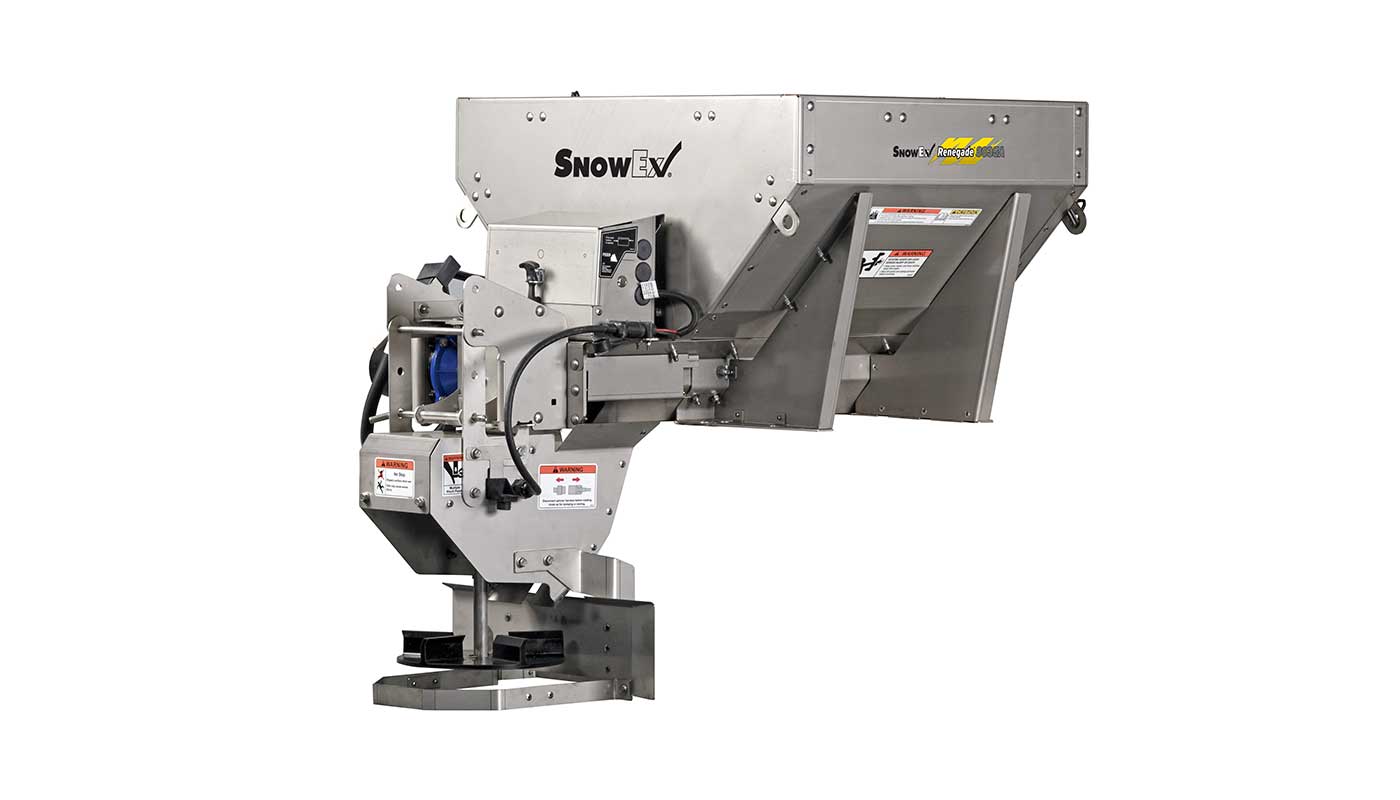 SnowEx Renegade™ Compact Stainless Steel Hopper Spreaders SnowEx Renegade™ Compact Stainless Steel Hopper Spreaders