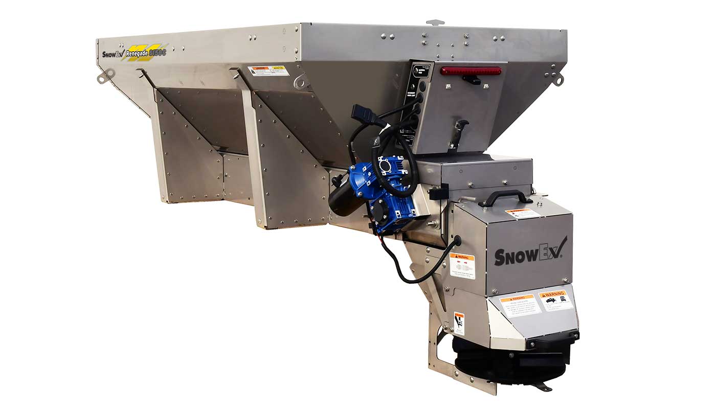 SnowEx Renegade™ Stainless Steel Hopper Spreader SnowEx Renegade™ Stainless Steel Hopper Spreader